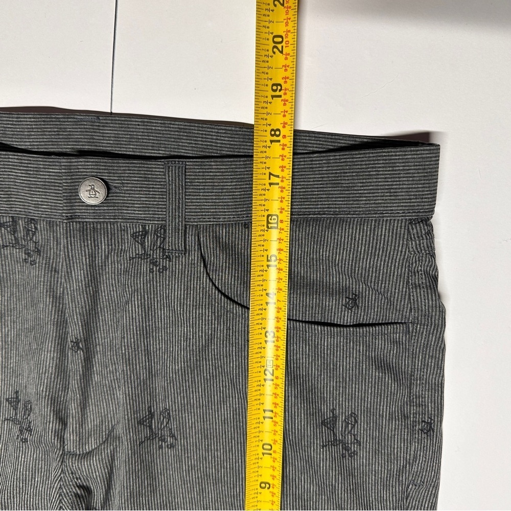 Men’s Cocktail Print Striped Penguin Shorts Size 32 Casual Summer Party Cruise - Picture 9 of 13